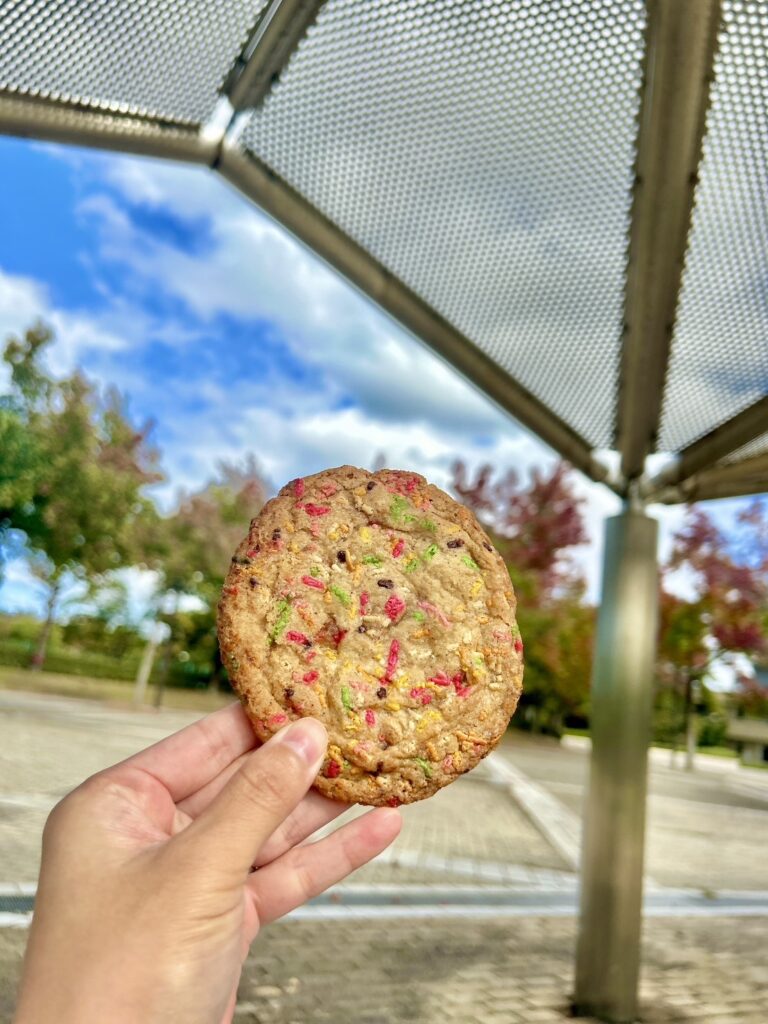 公園で美味しそうなクッキー