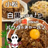 【おすすめ】小松で美味い町中華「パンダ」の白黒チャーハンがクセになる！＠小松市・向本折町