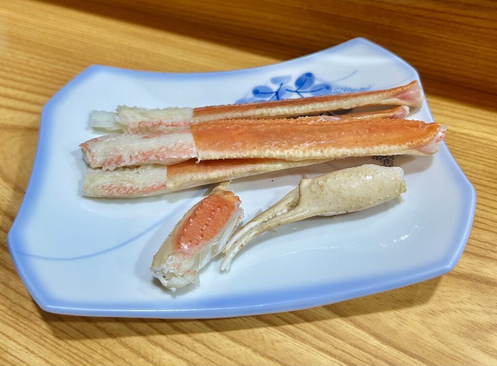 紅ズワイの足と爪の身