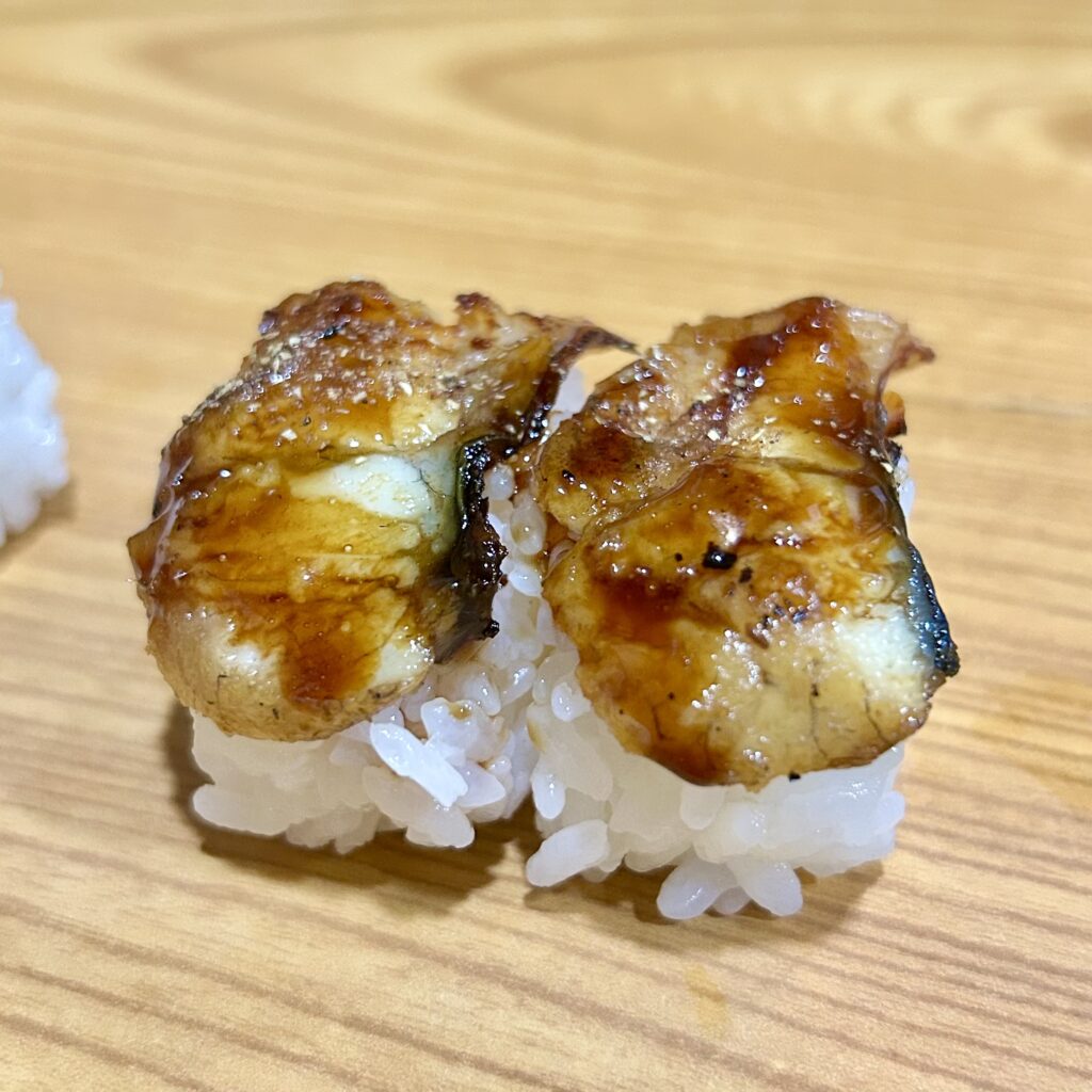鰻蒲焼きのお寿司