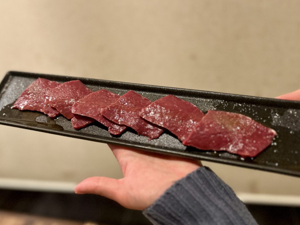 数量限定の牛ハツ