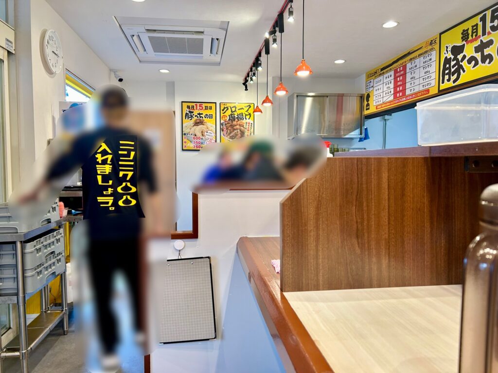 店内カウンター席