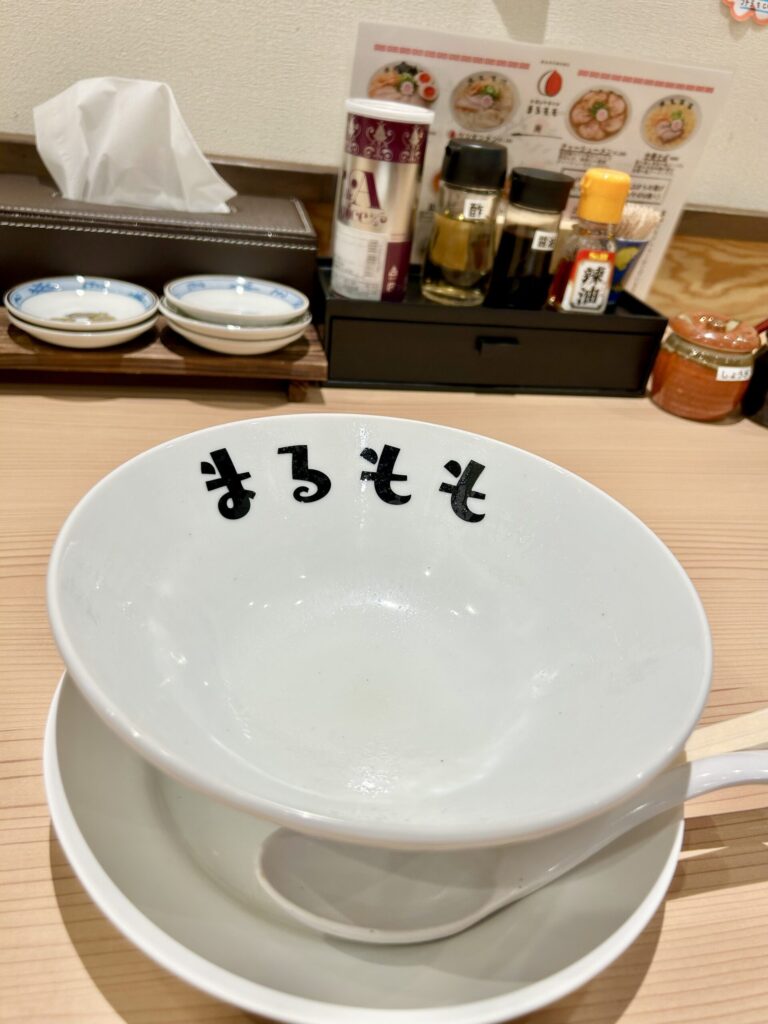 完食後のどんぶり