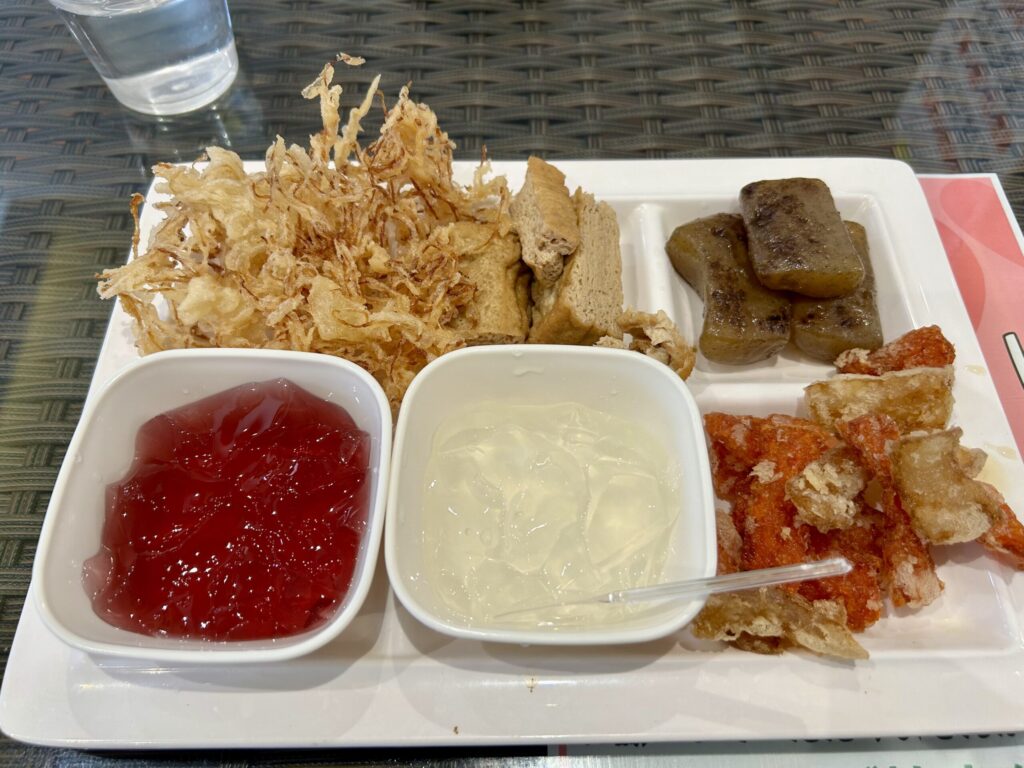 こんにゃくバイキングの盛り付け例